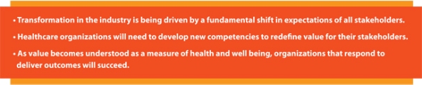 Redefining value and success in healthcare - Charting the path to the future Redefining value and success in healthcare - Charting the path to the future