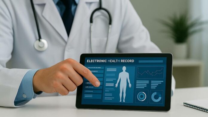 Doctor Examining Electronic Health
