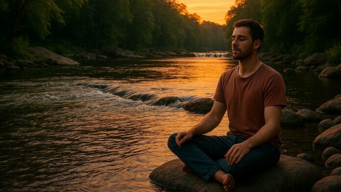 stress relief near moving water