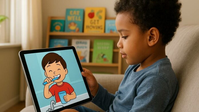 Teaching kids healthy habits through digital stories