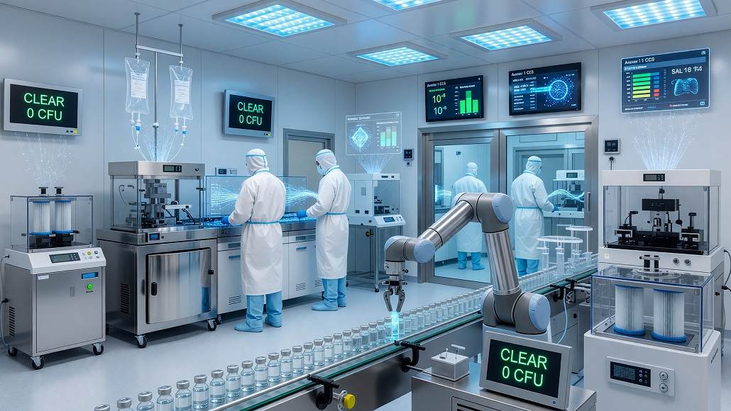 Sterile drug production and contamination control