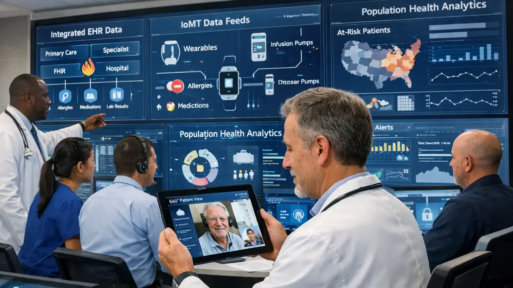 Healthcare interoperability enabling connected care systems