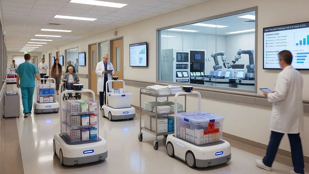 automation hospital logistics pharmacy systems