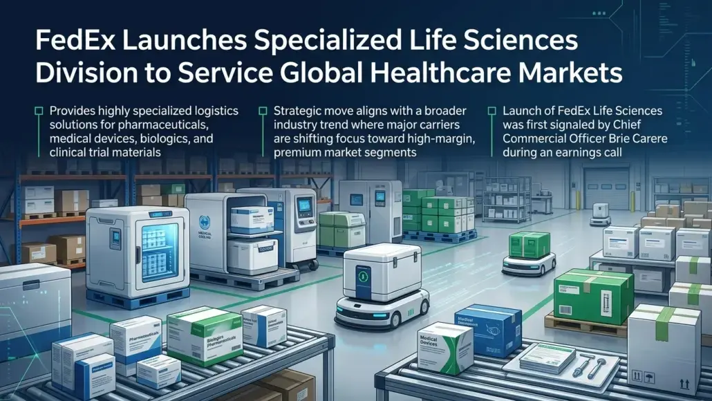 FedEx Launches Specialized Life Sciences Division to Service Global Healthcare Markets