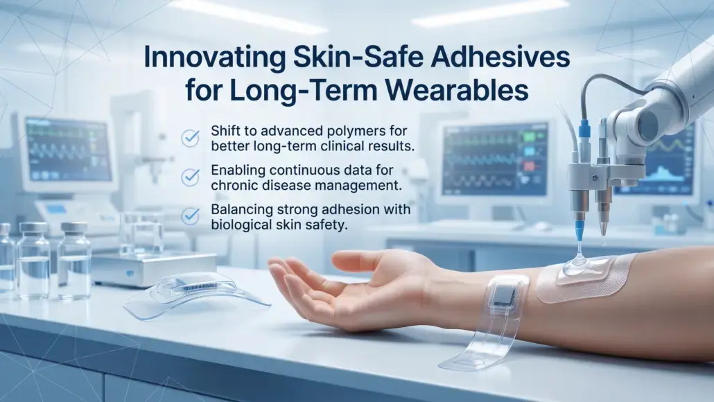 Skin-Safe Medical Adhesives Enhancing Wearable Healthcare Devices