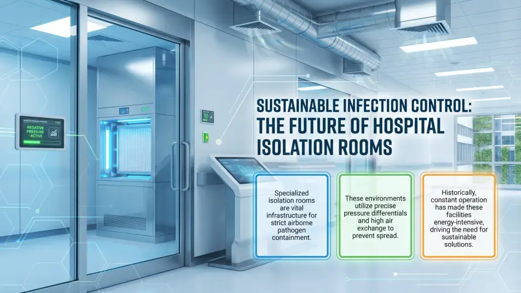 Low-Energy Isolation Rooms Supporting Sustainable Infection Control