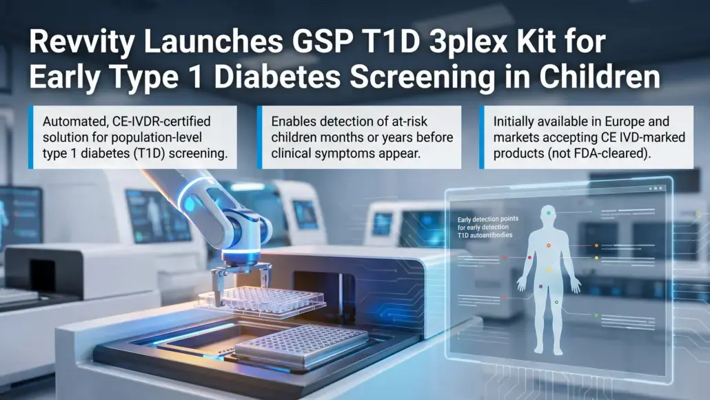 Revvity Launches GSP T1D 3plex Kit for Early Type 1 Diabetes Screening in Children