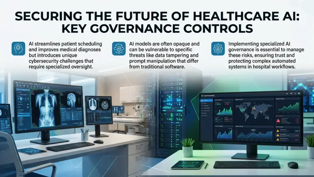 AI Governance Controls Reducing Cybersecurity Risks in Hospital Workflows