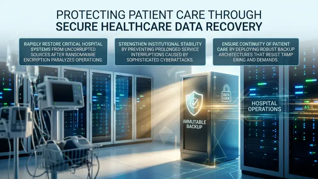 Immutable Backup Architecture Improving Hospital Ransomware Recovery