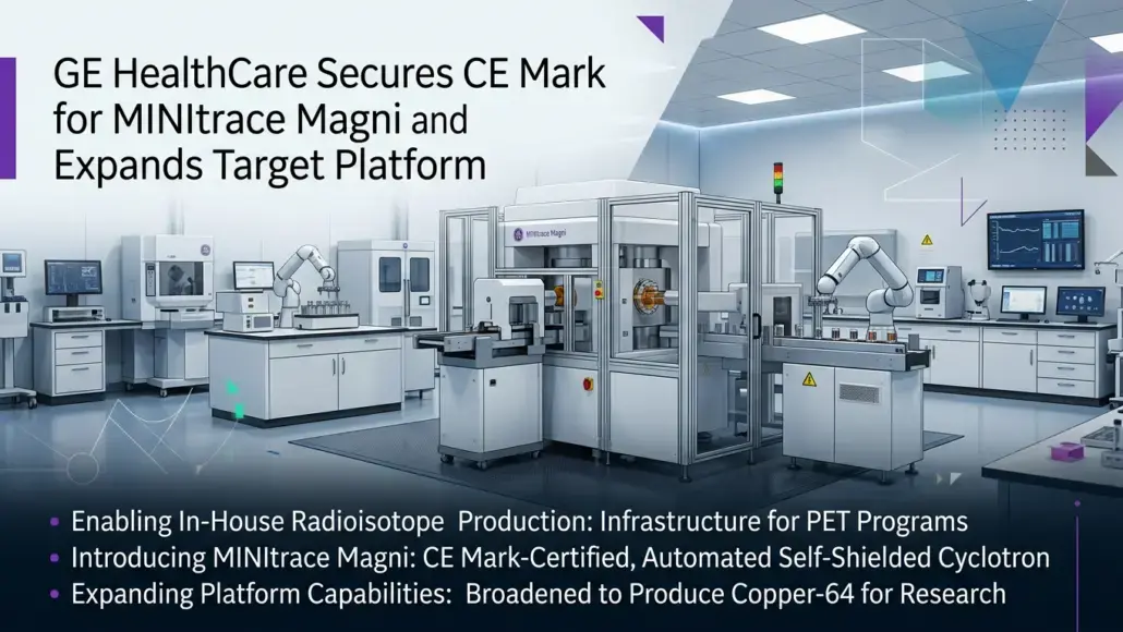 GE HealthCare Secures CE Mark for MINItrace Magni and Expands Target Platform