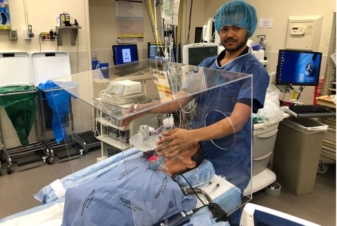 Emory, Georgia Tech Create COVID-19 Barrier Protection Devices