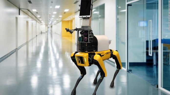 Researchers have built a dog-like robot nurse to remotely measure patients vital signs