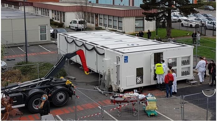 French state-of-the-art mobile hospital frees-up beds for Covid-19 patients in southwest