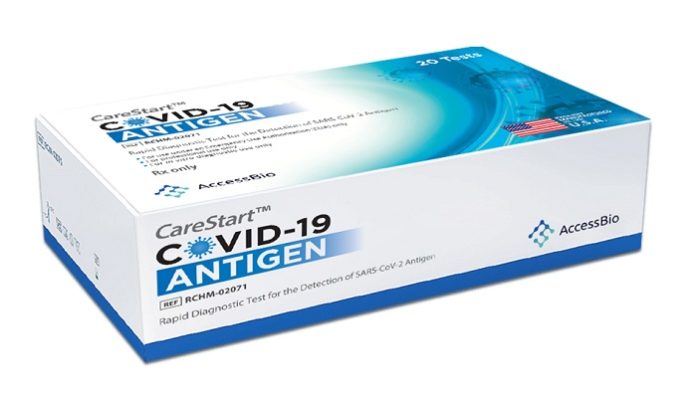 CareStart COVID-19 Antigen test kit using NanoAct launched in the U.S.