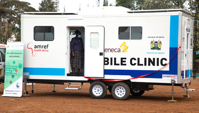 Amref, Astrazeneca Deploy COVID-19 Mobile Clinics In Kenya