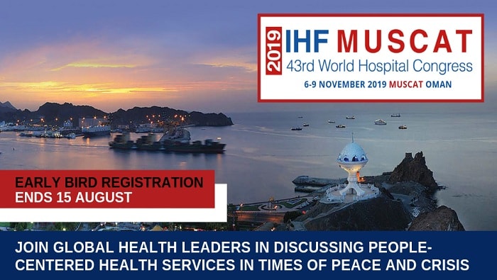 Global health leaders to come together at the 43rd IHF World Hospital Congress