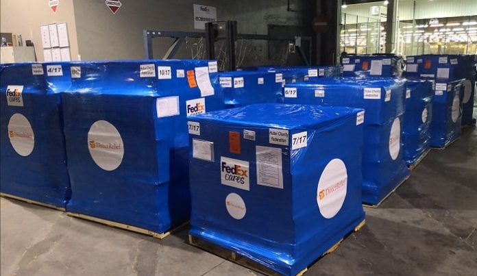 FedEx Assists Aid Organization Direct Relief to Transport its First Batch of Medical Supplies to Guangzhou, China