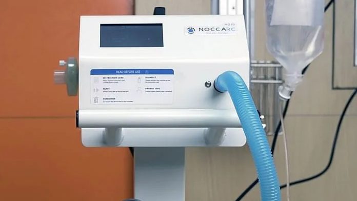 Nocca Robotics launches High-Flow Oxygen Therapy Device Noccarc H210 for critical care treatment of COVID-19 patients